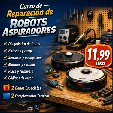 Curso de Reparación de Robots Aspiradores