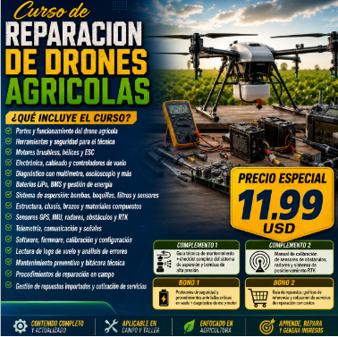 Curso de Reparación de Drones Agrícolas