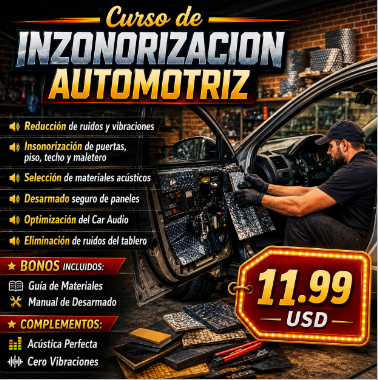 Curso de Insonorización Automotriz