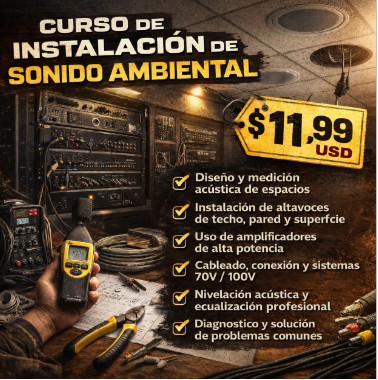 Curso de Instalación de Sistemas de Sonido Ambiental
